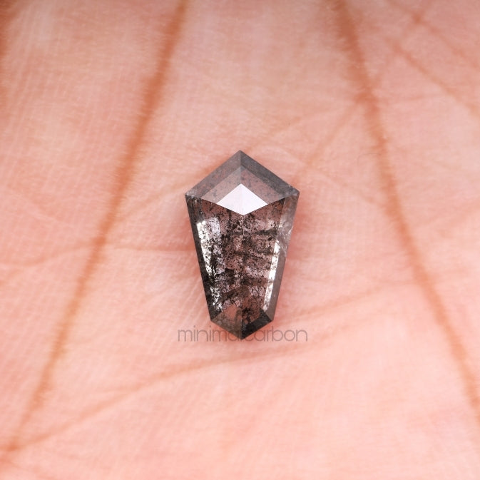 1.06 CT, 8.8 X 5.4 MM | Salt And Pepper Shield Cut Diamond