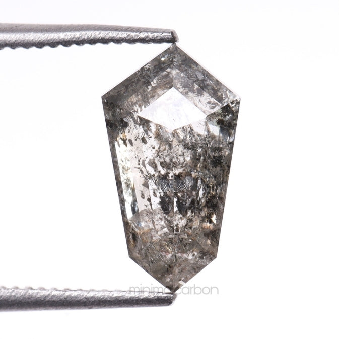 1.28 CT, 9.5 X 5.3 MM | Salt And Pepper Shield Cut Diamond