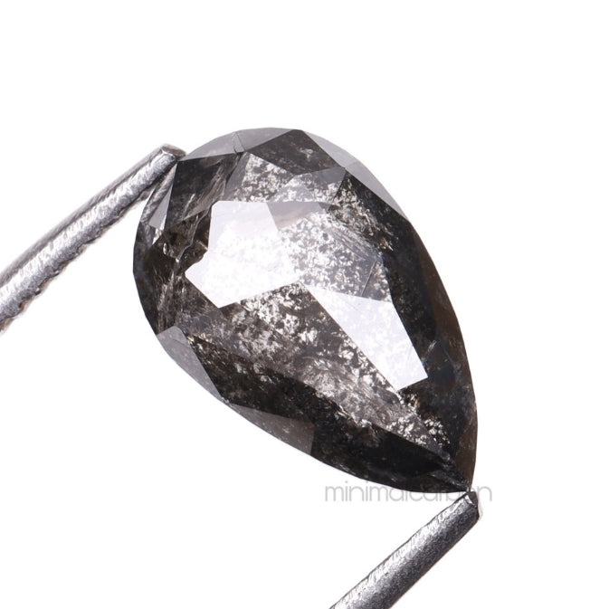 1.05 CT, 8.0 X 5.0 MM | Salt And Pepper Pear Cut Diamond