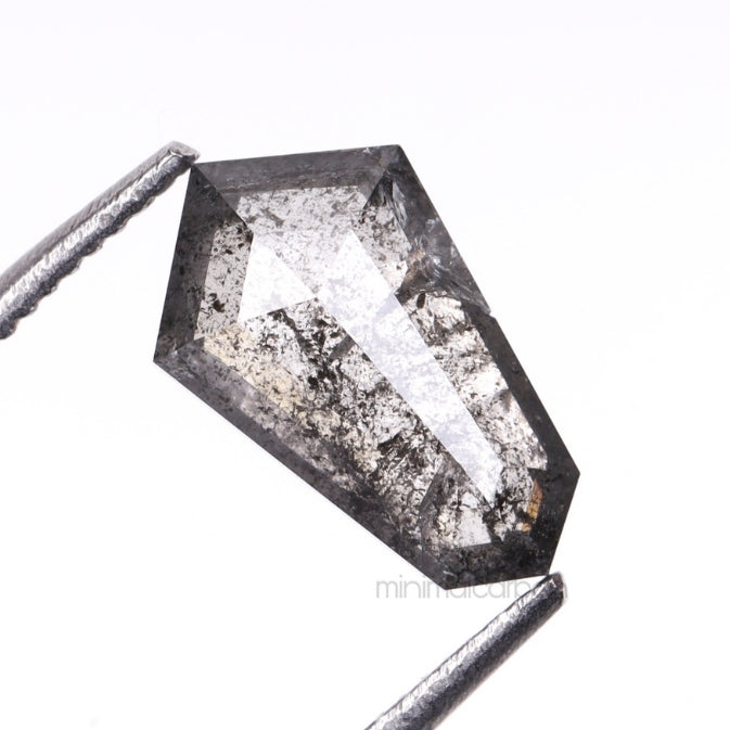 1.06 CT, 8.8 X 5.4 MM | Salt And Pepper Shield Cut Diamond