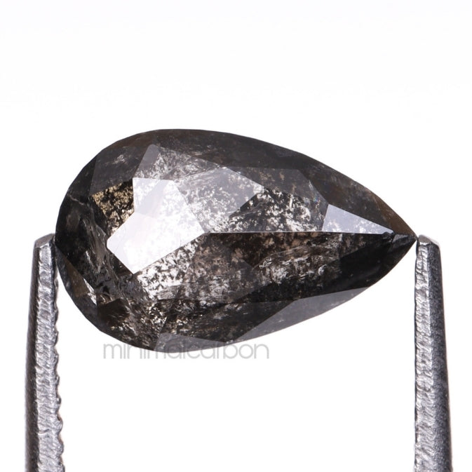 1.05 CT, 8.0 X 5.0 MM | Salt And Pepper Pear Cut Diamond