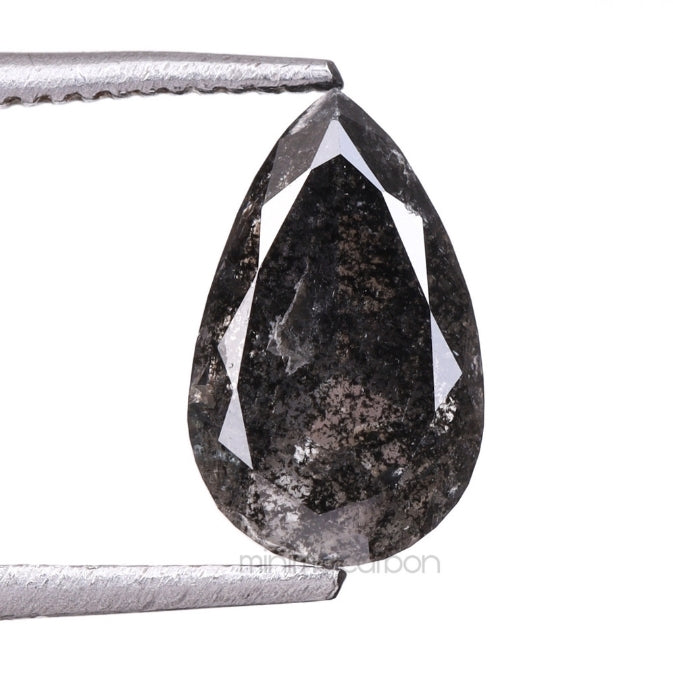 1.05 CT, 8.0 X 5.0 MM | Salt And Pepper Pear Cut Diamond