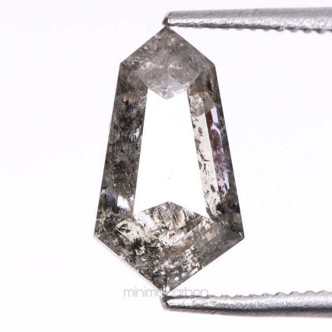 1.28 CT, 9.5 X 5.3 MM | Salt And Pepper Shield Cut Diamond