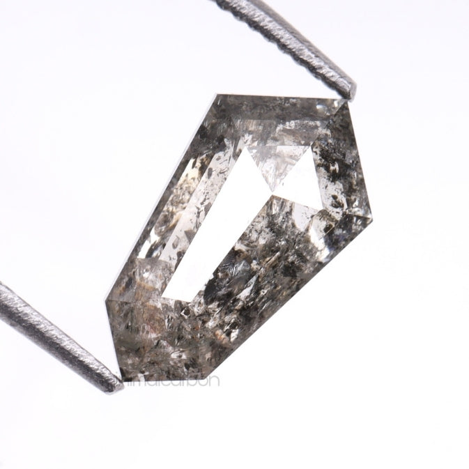 1.28 CT, 9.5 X 5.3 MM | Salt And Pepper Shield Cut Diamond