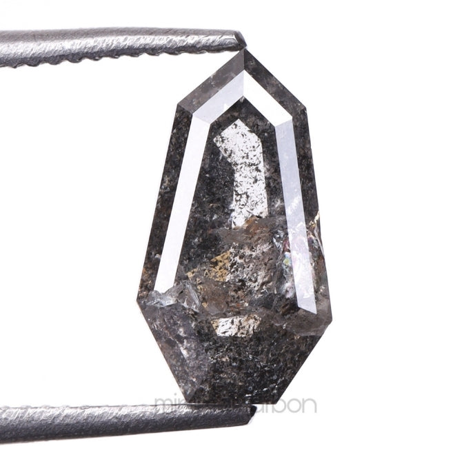 1.09 CT, 8.8 X 4.8 MM | Salt And Pepper Shield Cut Diamond