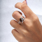 Smoky Quartz Ring - Minimal Carbon