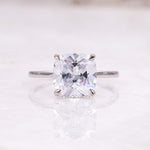 Load image into Gallery viewer, Cushion Diamond Ring Solitaire Ring
