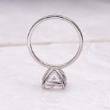 Cushion Diamond Ring Solitaire Ring - Minimal Carbon