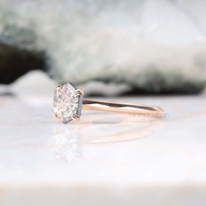 Classic four prong ring on hand – showcasing sparkle and brilliance