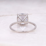 Cushion Diamond Ring Solitaire Ring - Minimal Carbon