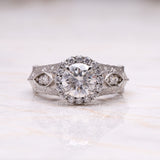 Art Deco Ring Vintage Cathedral Ring