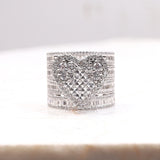 Heart Cluster Ring