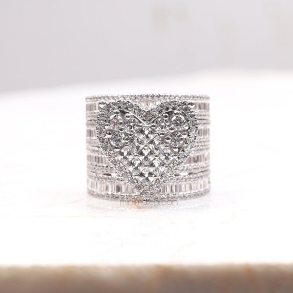 Heart Cluster Ring