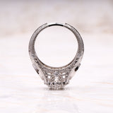 Art Deco Ring Vintage Cathedral Ring