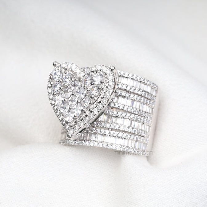 Heart Cluster Ring