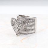 Heart Cluster Ring