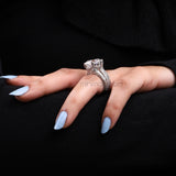 Cathedral Ring Engagement Ring - Minimal Carbon