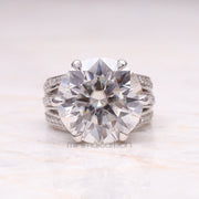 Cathedral Ring Engagement Ring - Minimal Carbon