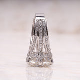 Cathedral Ring Engagement Ring - Minimal Carbon