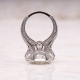 Cathedral Ring Engagement Ring - Minimal Carbon