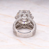 Cathedral Ring Engagement Ring - Minimal Carbon