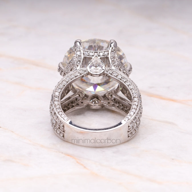 Cathedral Ring Engagement Ring - Minimal Carbon